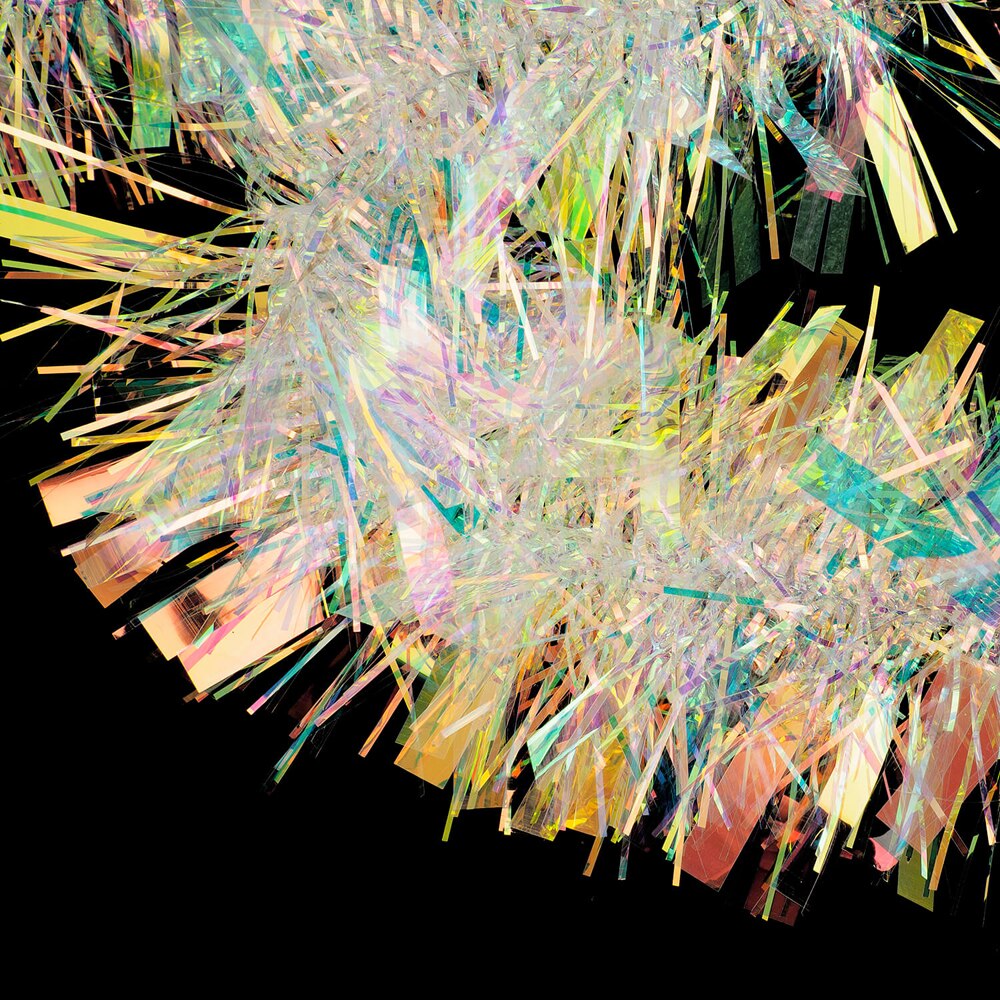 Beteala ACTION ONE, 9 cm x 2 m, transparenta cu irizatii multicolore