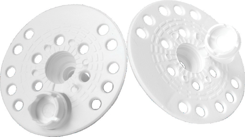 Rozeta pentru izolatie, 55 mm, plastic, 100 bucati