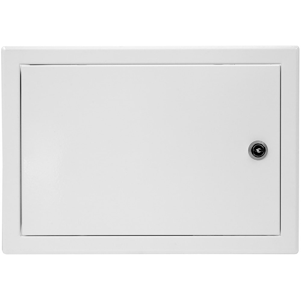 Usa de vizitare cu cheie, 300 x 400 mm, plastic, alb