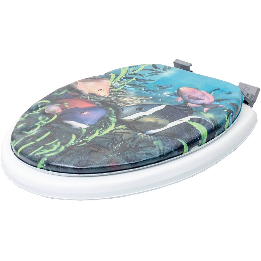 Capc WC PLASTINA, cu burete, multicolor