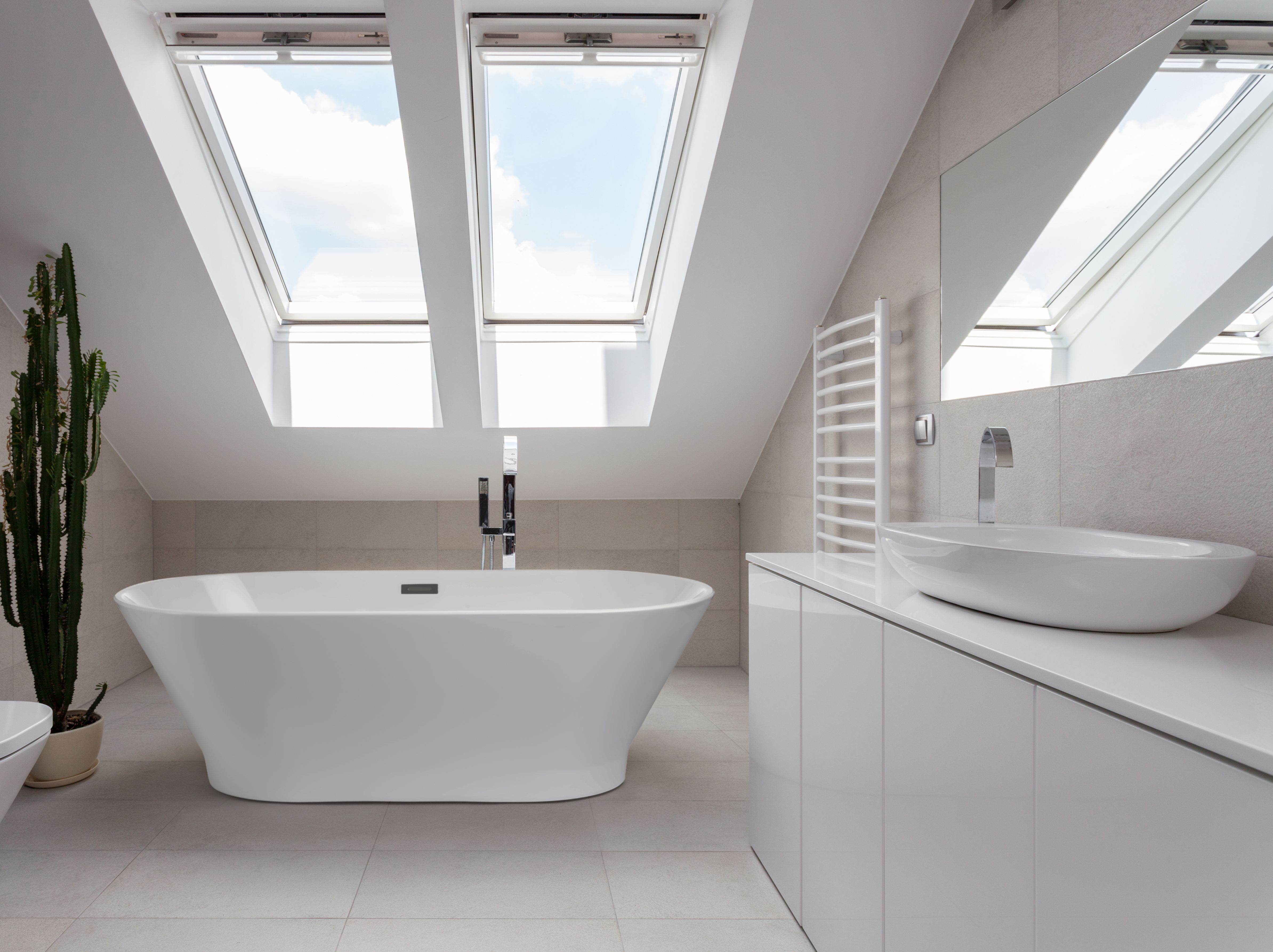 Cada freestanding baie, ovala, alba, 170 x 75 x 60 cm • GoodHome Oslo