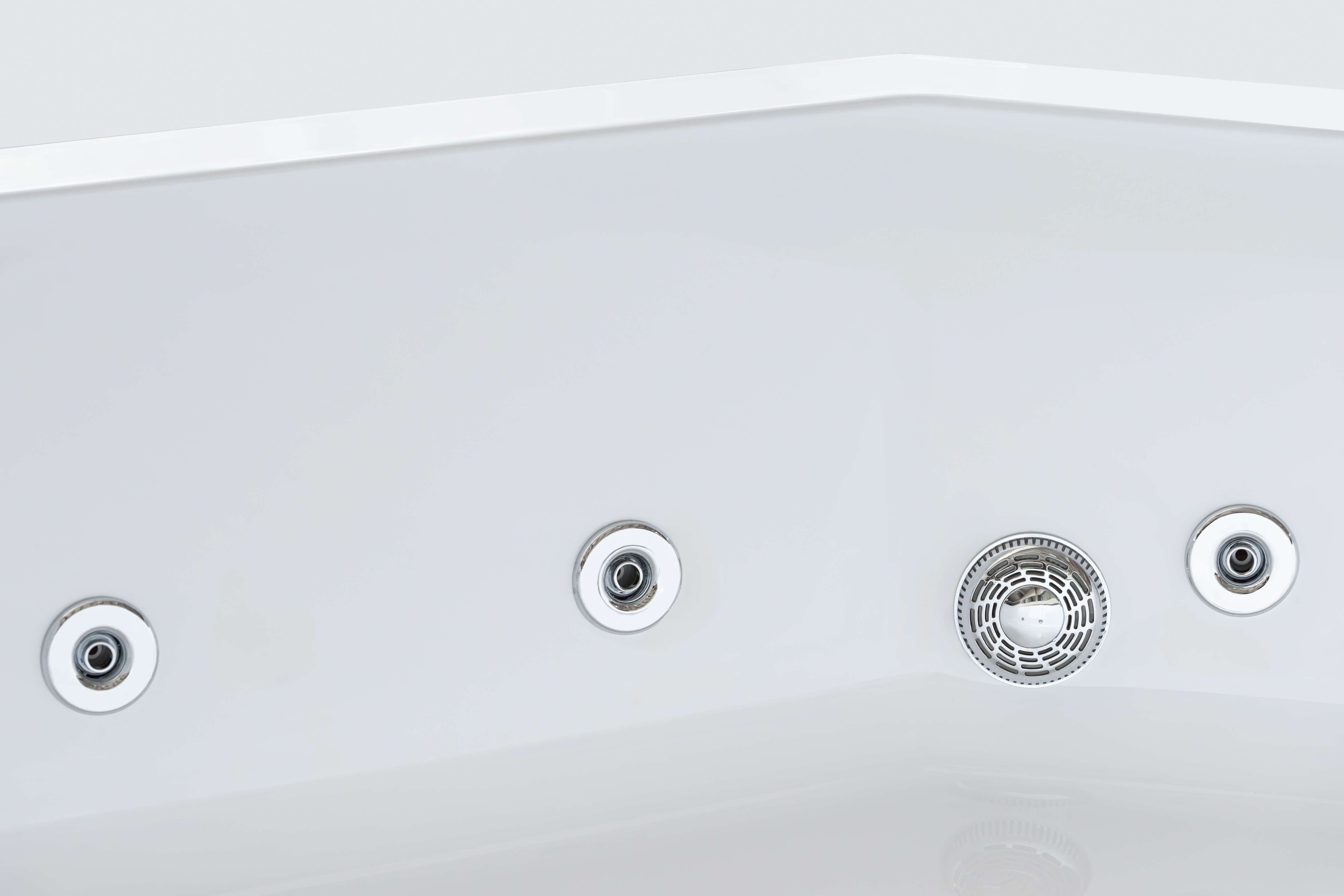 Cada baie cu hidromasaj FIBREX Scuba, montaj pe dreapta, acril, 150 x 100 cm, alb