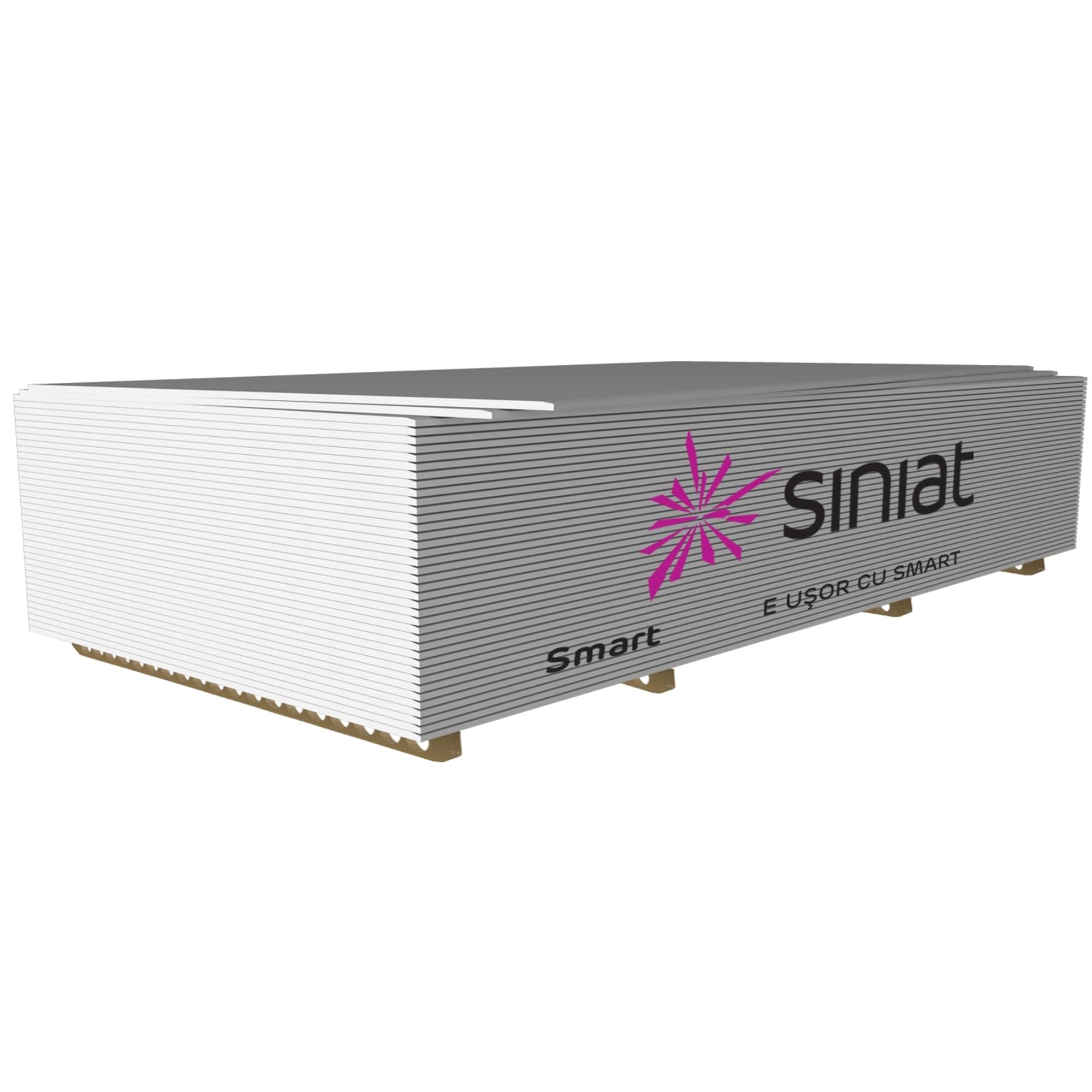 Placa gips carton standard, 12.5 x 1200 x 2600 mm  Nida Smart 