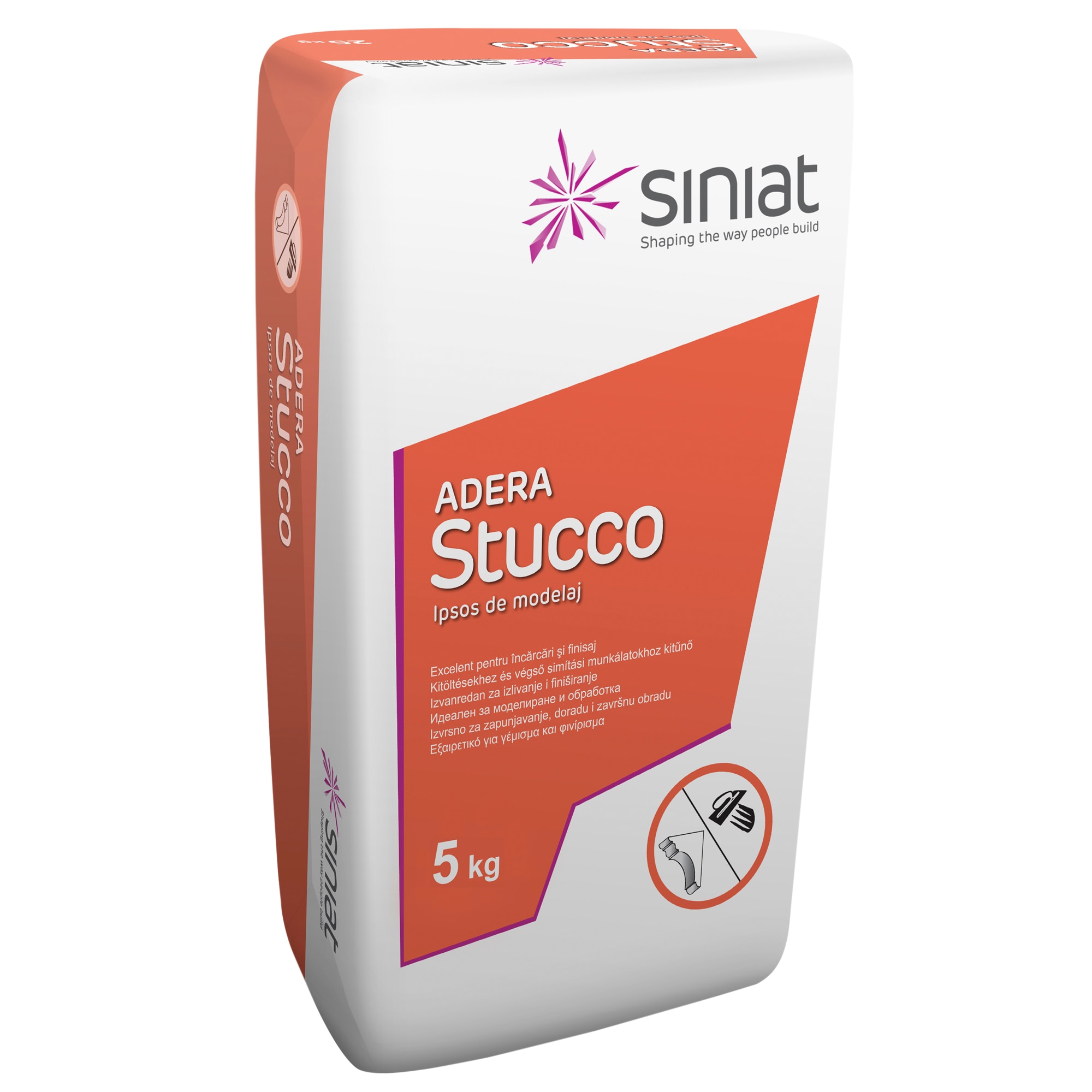 Ipsos de modelaj, 5Kg  Siniat Adera Stucco 