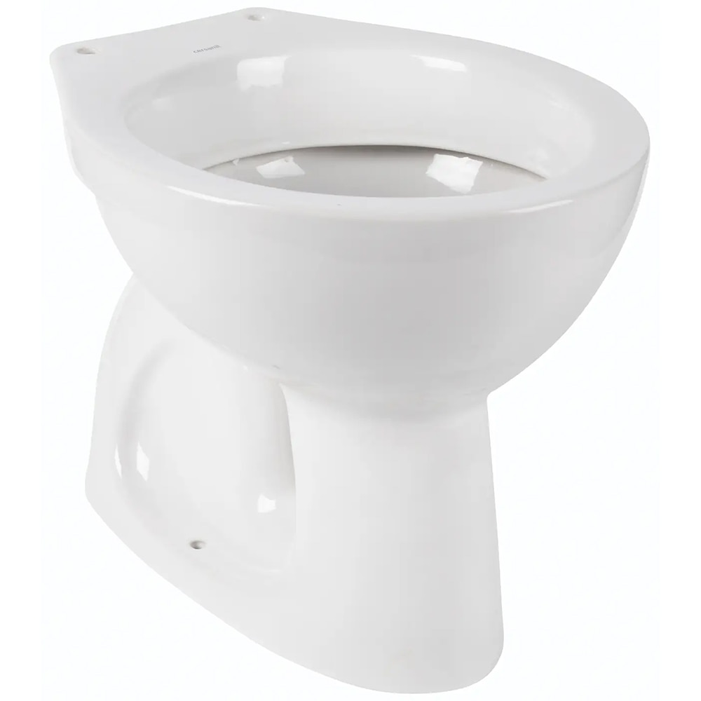 Vas WC CERSANIT Roma R20, portelan, monobloc, montaj pe pardoseala, evacuare orizontala, alb