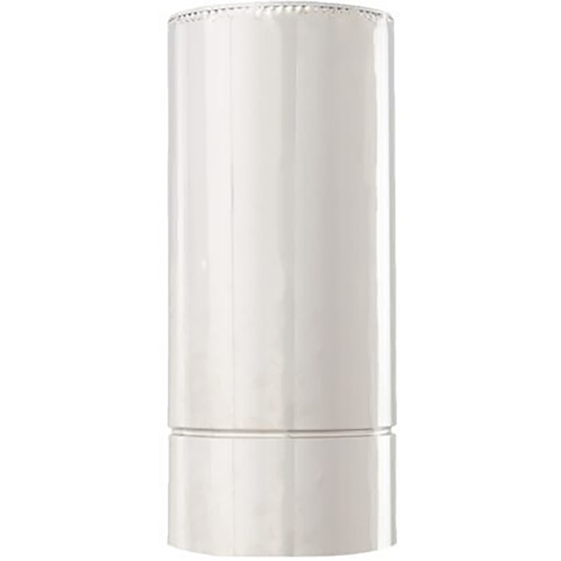 Burlan cos de fum dublu perete VULCANO, D180/250 mm, grosime 0.5 mm, 0.5 m, inox