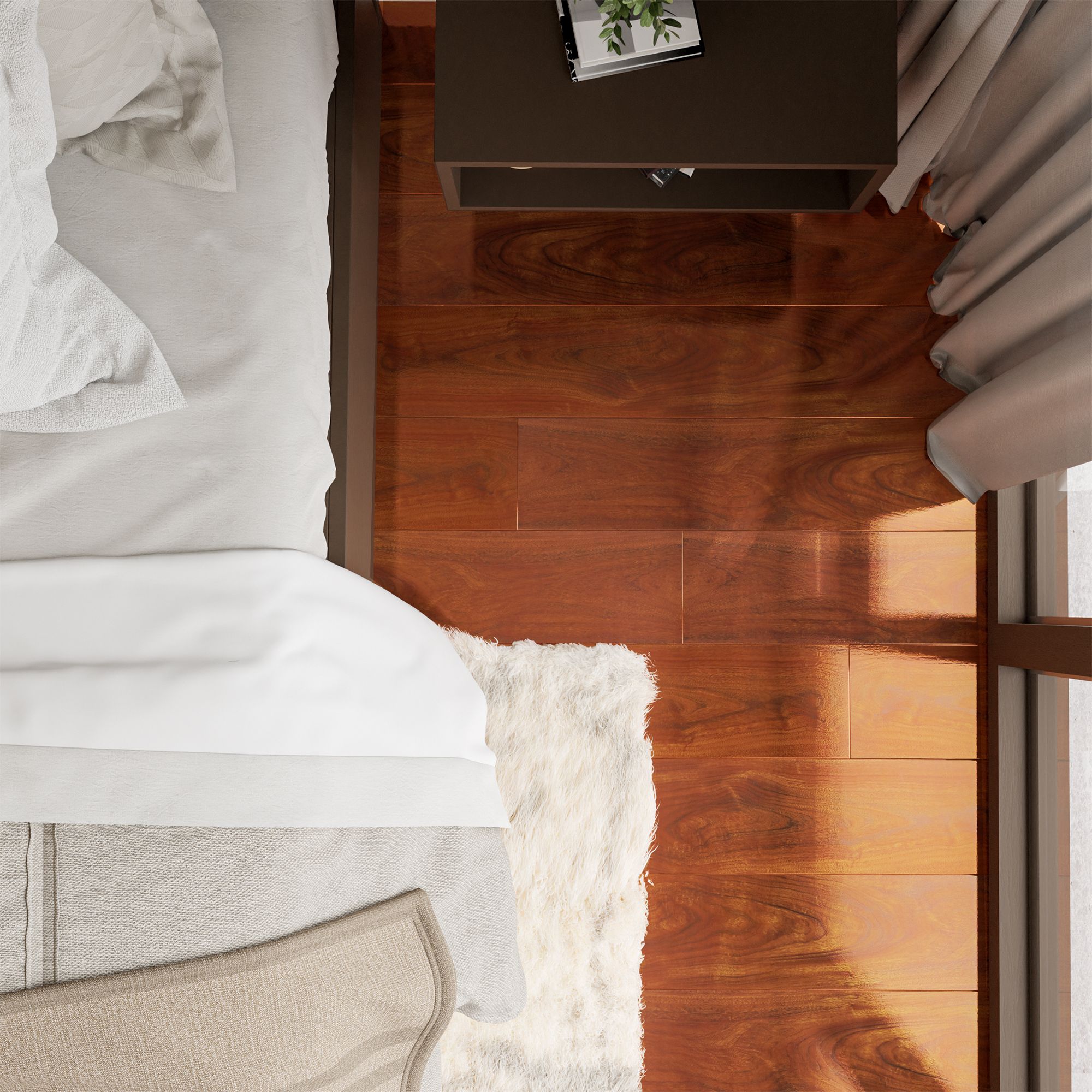 Parchet laminat 12 mm, Piano, maro, acoperire per cutie 1.6 mp, AC3, HDF  WOOD ART