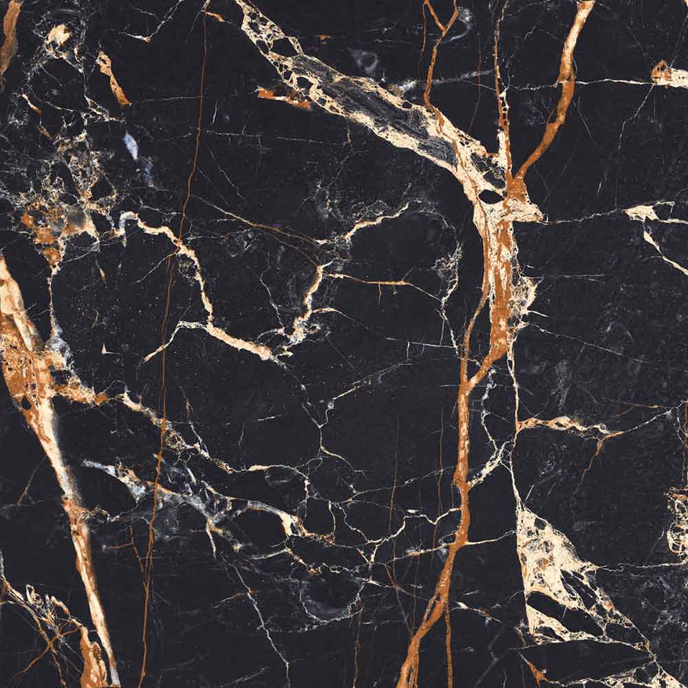 Gresie interior/exterior Veldez, marmura negru lucios, 60 x 60 cm, 9 mm, 1.44 m2/cutie