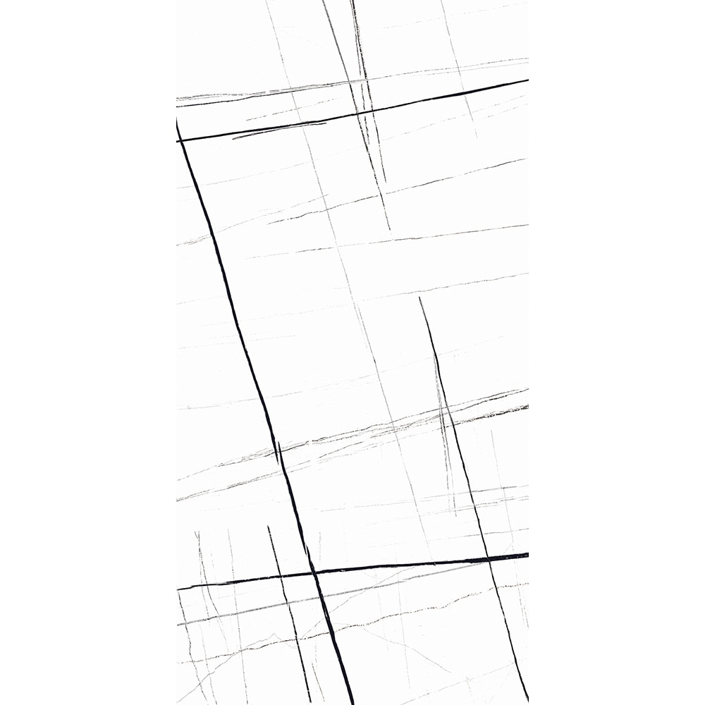 Gresie interior/exterior Alabama, marmura alb lucios, 60 x 120 cm, 9 mm, 1.44 m2/cutie