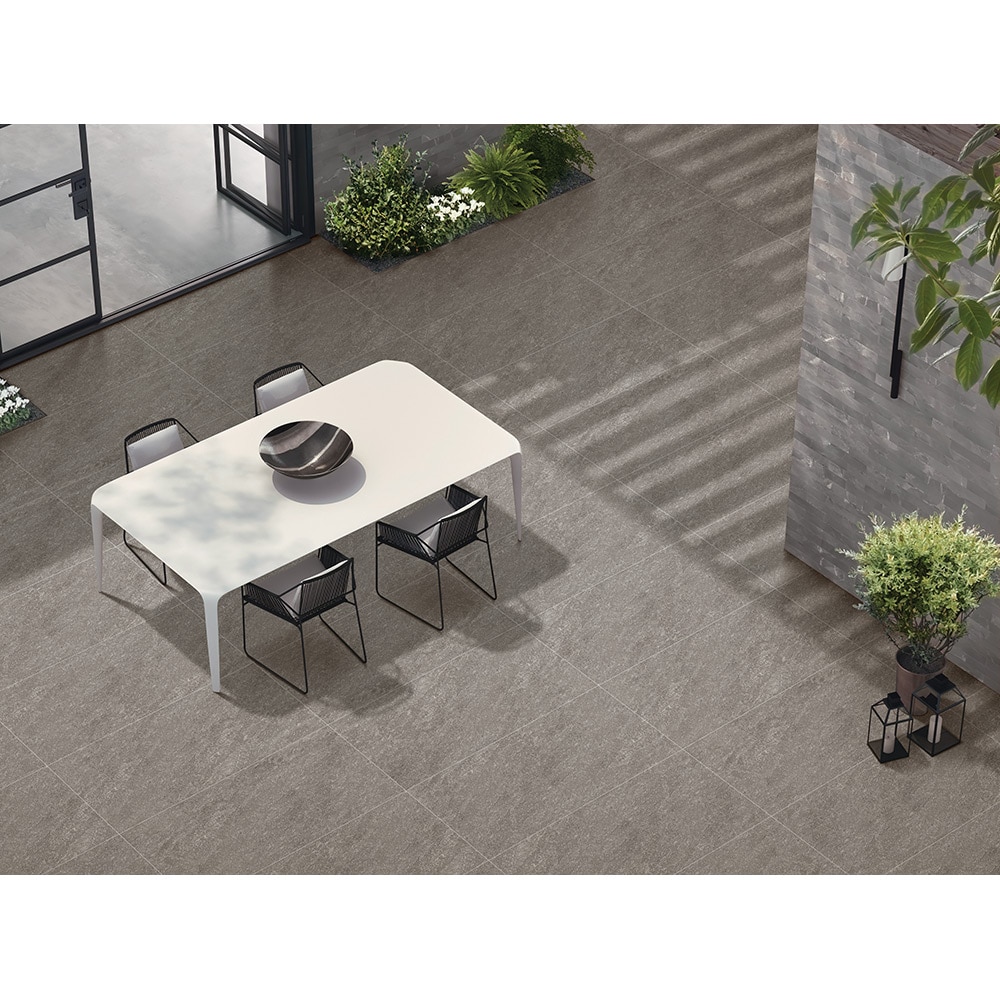 Gresie interior/exterior Himalaya, ciment gri mat, 60 x 120 cm, 9 mm, 1.44 m2/cutie