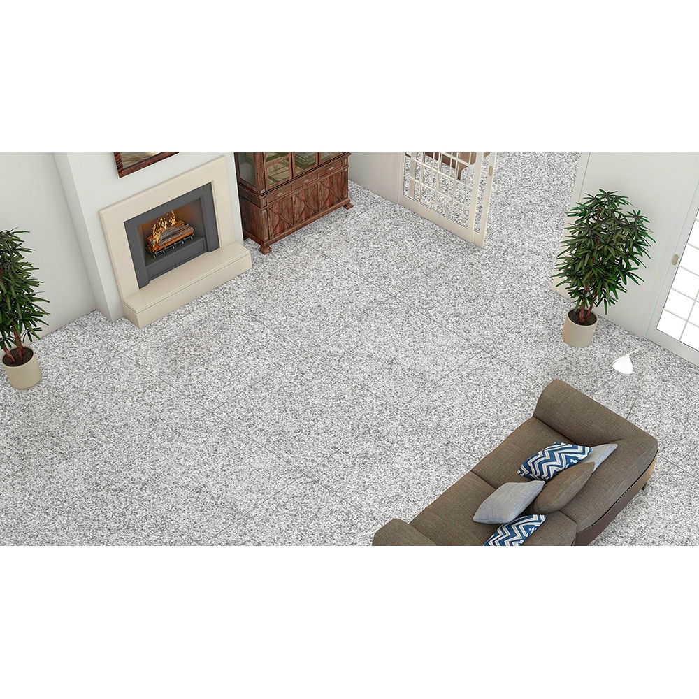 Gresie interior/exterior Granite, piatra gri lucios, 60 x 60 cm, 8 mm, 1.44 m2/cutie
