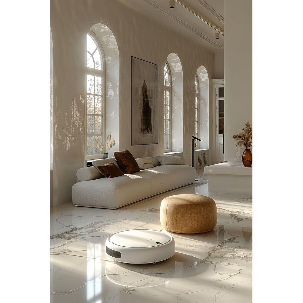 Gresie interior/exterior Despro, marmura alb lucios, 60 x 120 cm, 9 mm, 1.44 m2/cutie