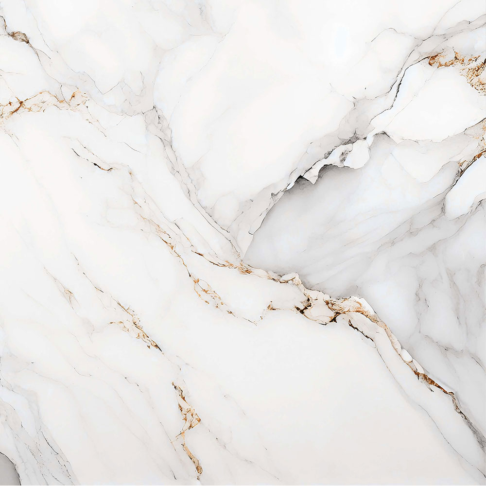 Gresie interior Ramla, marmura alb lucios, 60.5 x 60.5 cm, 10 mm, 1.465 m2/cutie