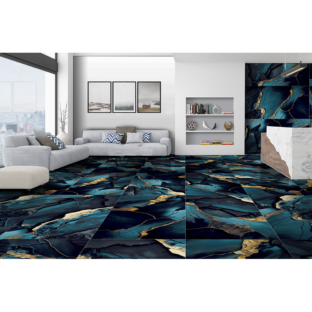 Gresie interior/exterior Splendid, marmura multicolor lucios, 60 x 120 cm, 9 mm, 1.44 m2/cutie