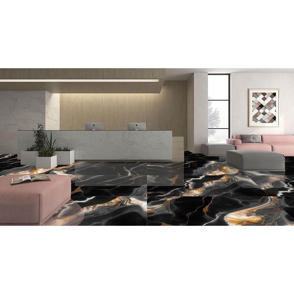 Gresie interior/exterior Splendid, marmura multicolor lucios, 60 x 120 cm, 9 mm, 1.44 m2/cutie