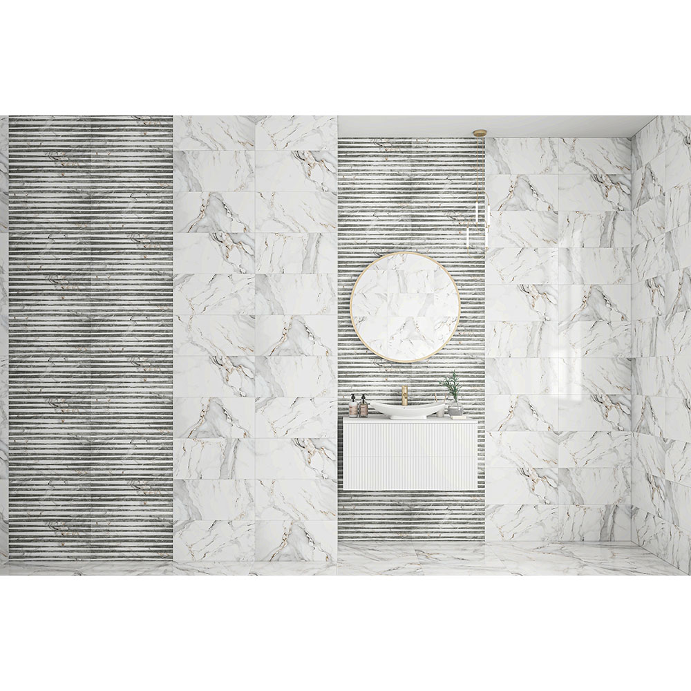 Faianta interior ART Ramla Grey, gri, 29.6 x 59.6 cm, 10 mm, 1.41 mp/ cutie