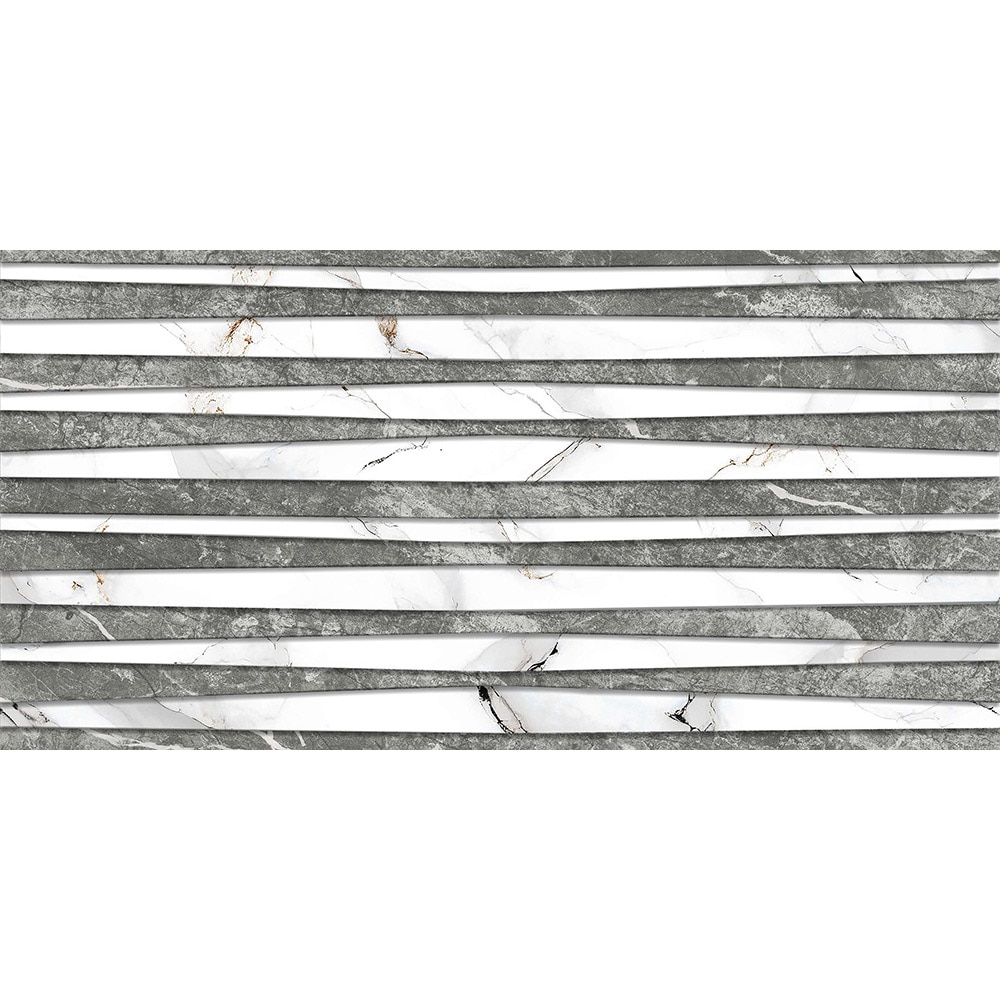 Faianta decor ART Ramla, gri 29.6 x 59.6 cm, 10 mm, 1.41 mp/cutie