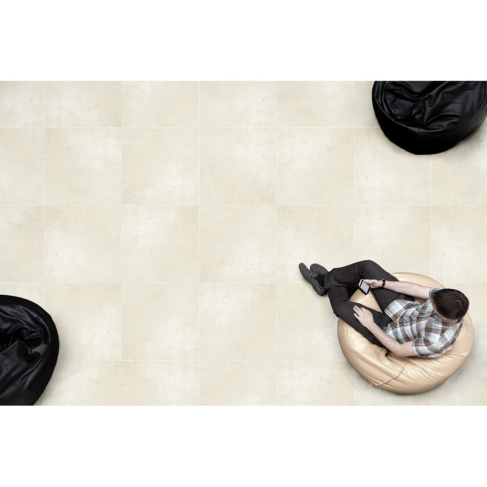 Gresie interior/exterior Cement, ciment bej mat, 60 x  60 cm, 8 mm, 1.44 m2/cutie