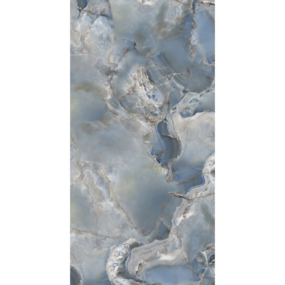 Gresie interior/exterior Testa Blue GS Carving, albastru, lucioasa, 60 x 120 cm, 1.44 mp/cutie, PEI 3