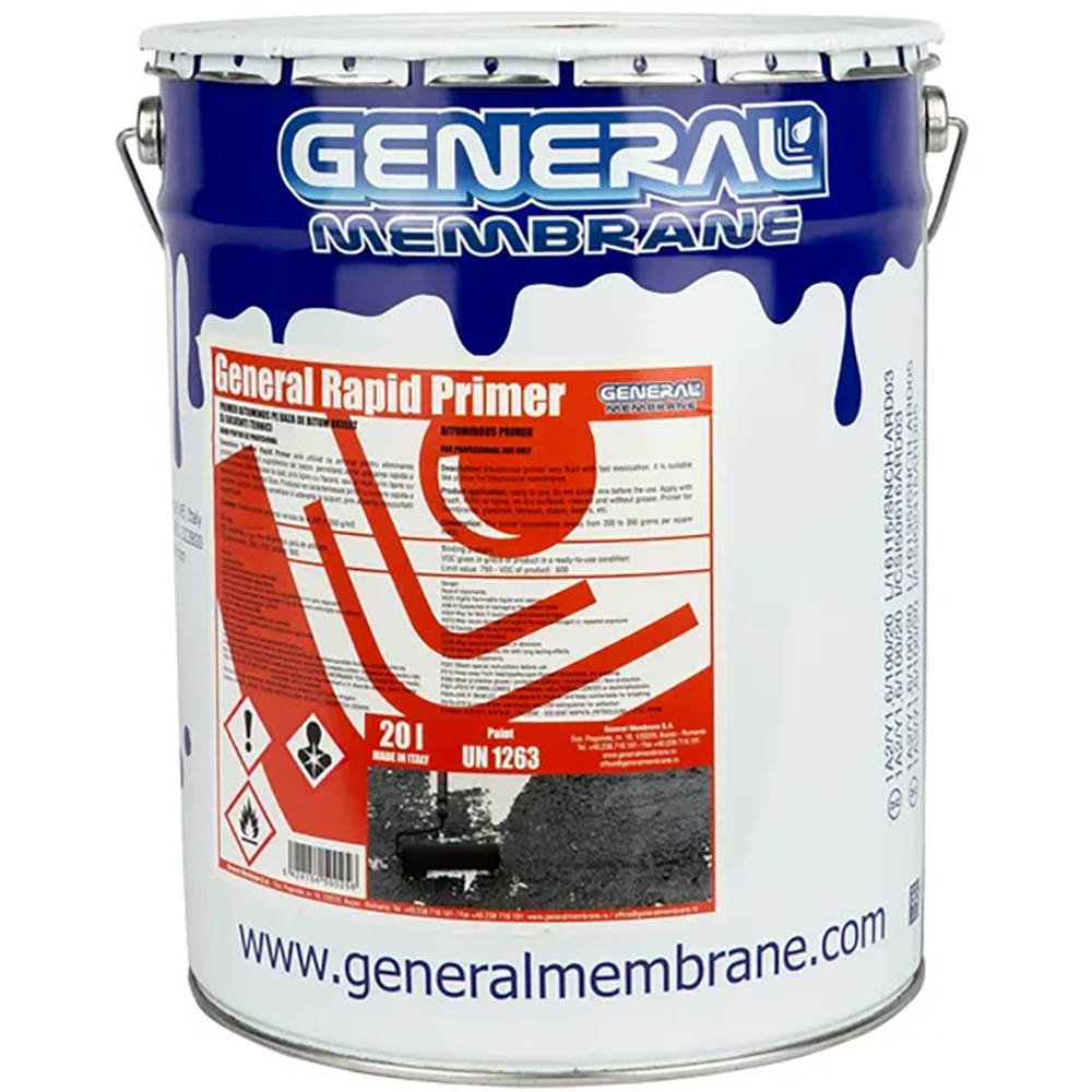 Amorsa bituminoasa hidroizolatii GENERAL MEMBRANE Rapid Primer, 20 l