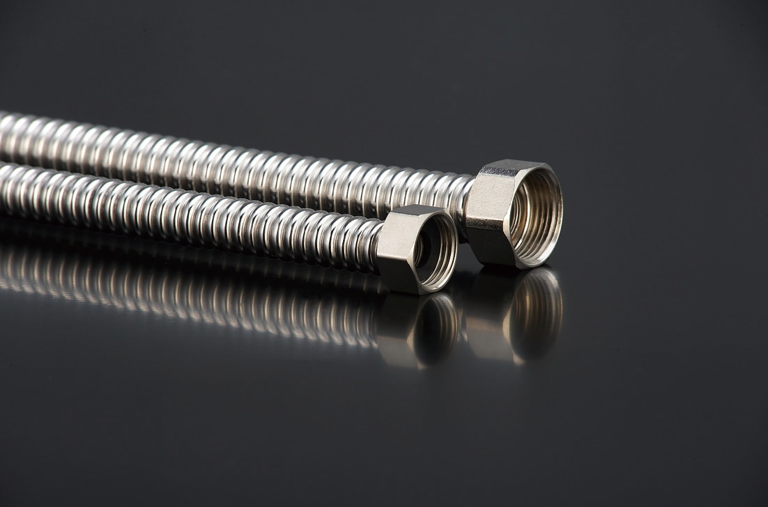 Racord flexibil baterii din inox gofrat, 50 cm