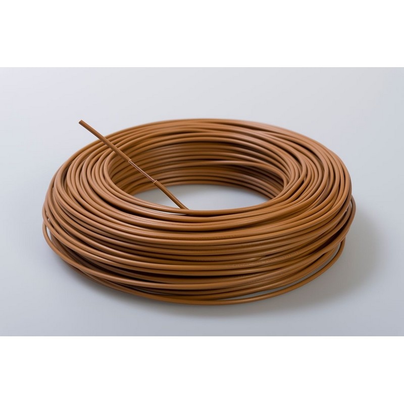 Cablu electric FY, 1 x 1,5  mmp, cupru rigid, maro, rola 100 m