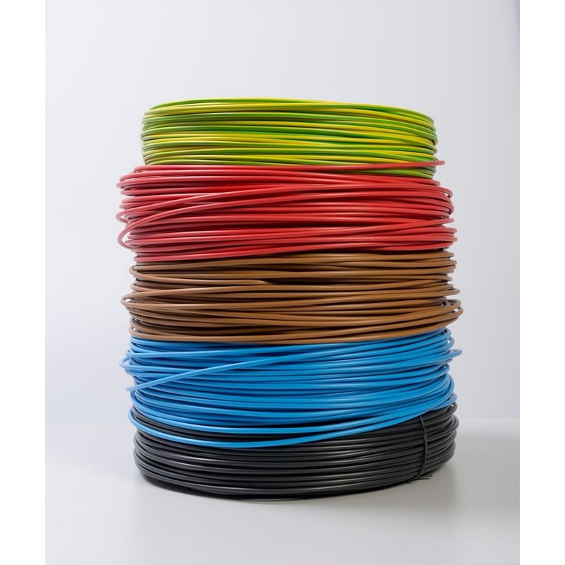 Cablu electric FY, 1 x 1,5  mmp, cupru rigid, maro, rola 100 m