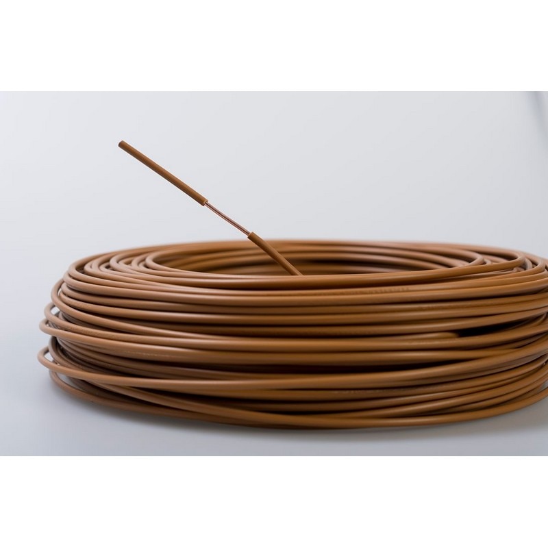 Cablu electric FY, 1 x 1,5  mmp, cupru rigid, maro, rola 100 m