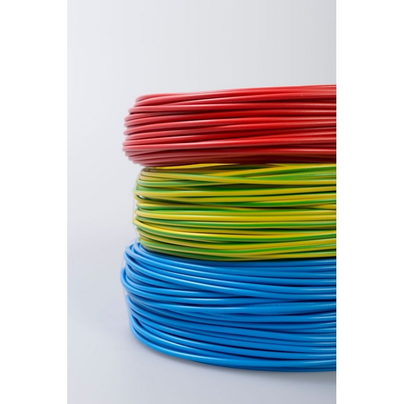 Cablu electric FY, 1 x 1,5  mmp, cupru rigid, albastru, rola 100 m