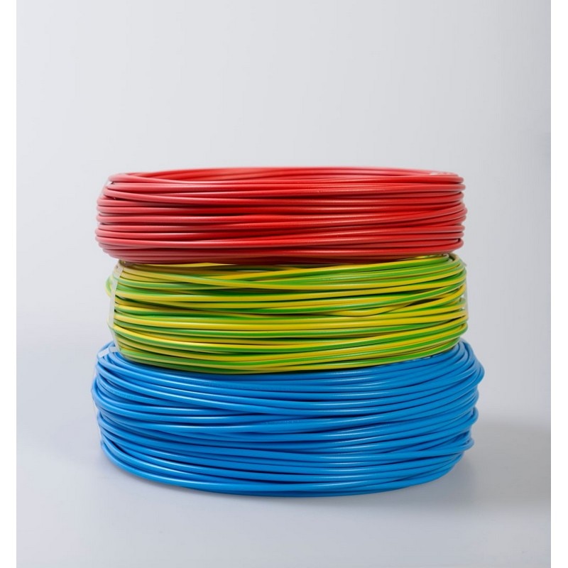Cablu electric FY, 1 x 1,5  mmp, cupru rigid, albastru, rola 100 m