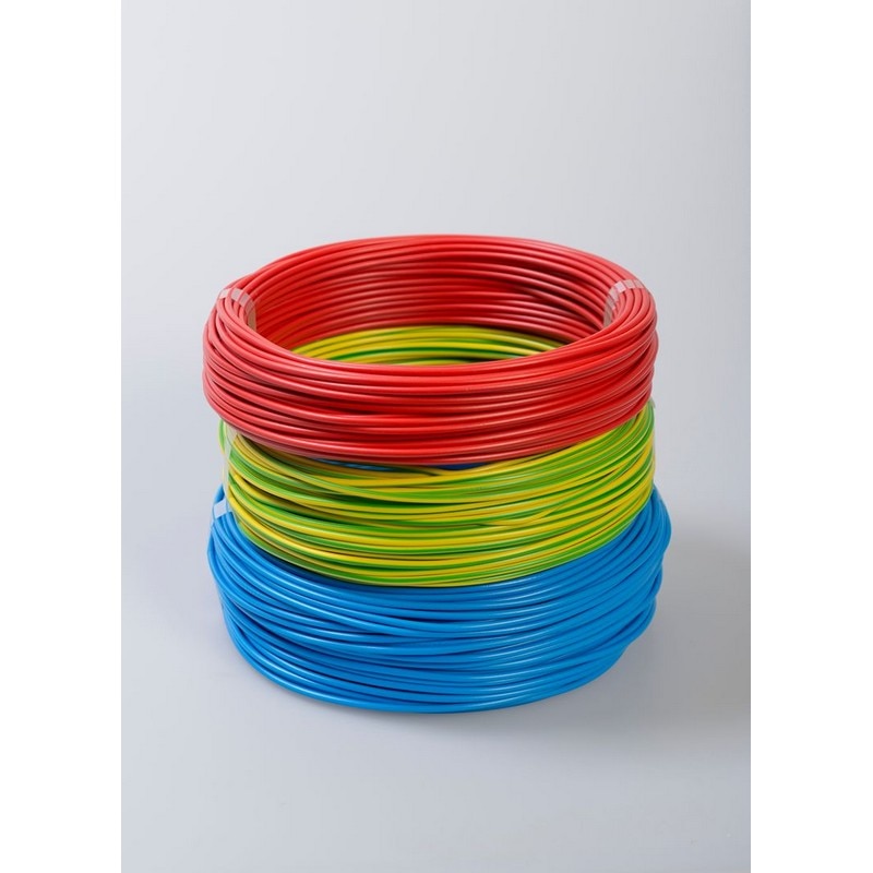 Cablu electric FY, 1 x 1,5  mmp, cupru rigid, rosu, rola 100 m