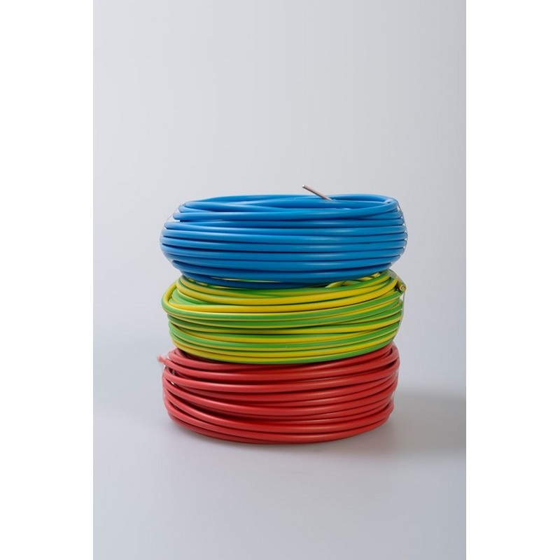 Cablu electric FY, 1 x 2,5  mmp, cupru rigid, albastru, rola 100 m