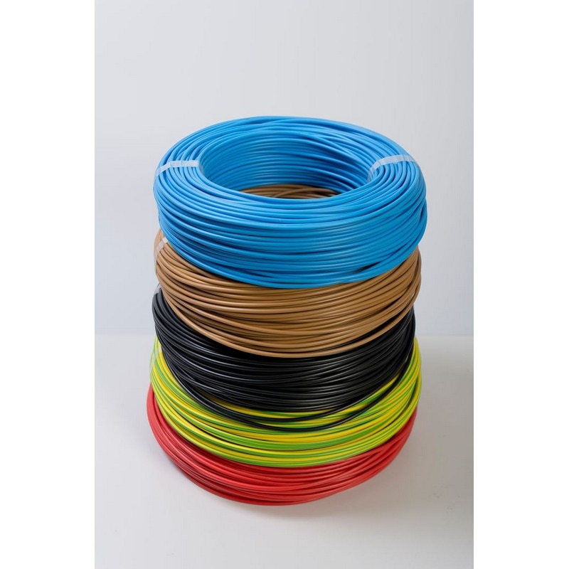 Cablu electric FY, 1 x 2,5  mmp, cupru rigid, albastru, rola 100 m