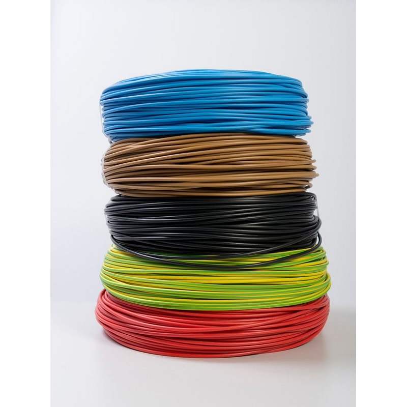 Cablu electric FY, 1 x 2,5  mmp, cupru rigid, rosu, rola 100 m