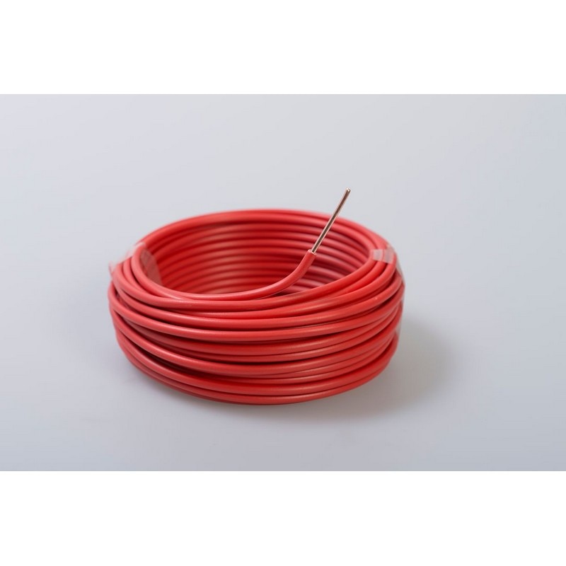 Cablu electric FY, 1 x 2,5  mmp, cupru rigid, rosu, rola 100 m