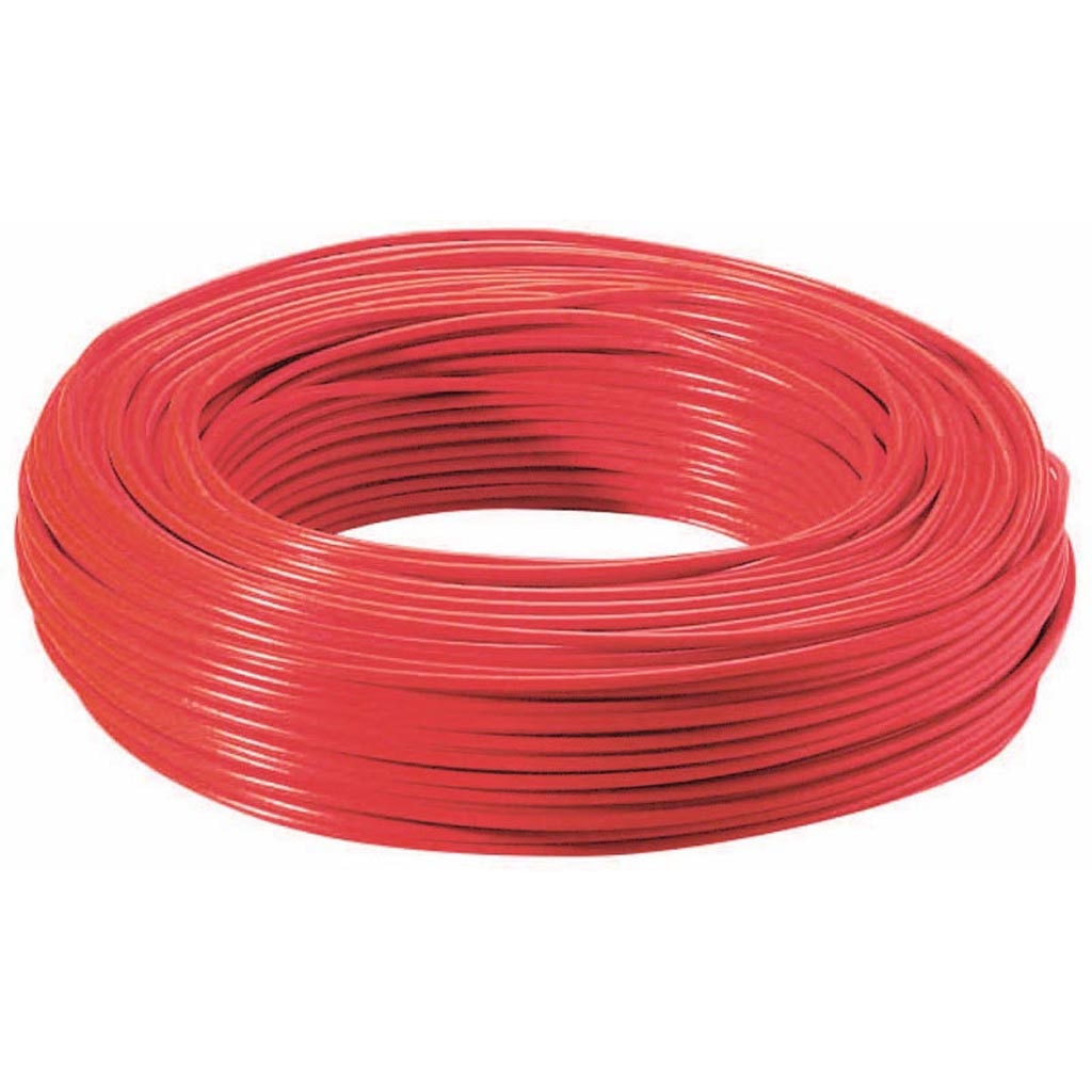 Cablu electric FY, 1 x 1,5 mmp, cupru rigid, rosu, rola 5 m