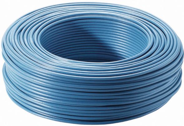 Cablu electric FY, 1 x 1,5  mmp, cupru rigid, albastru, rola 25 m