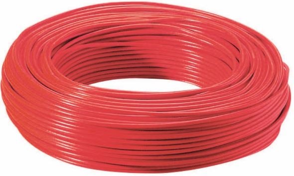 Cablu electric FY, 1 x 2,5  mmp, cupru rigid, rosu, rola 25 m