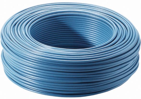 Cablu electric FY, 1 x 1,5  mmp, cupru rigid, albastru, rola 10 m