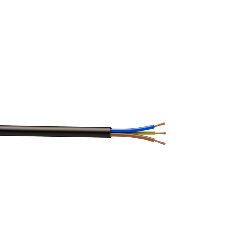 Cablu electric MYYP, 3 x 1,5 mmp, cupru flexibil, negru, rola 5 m