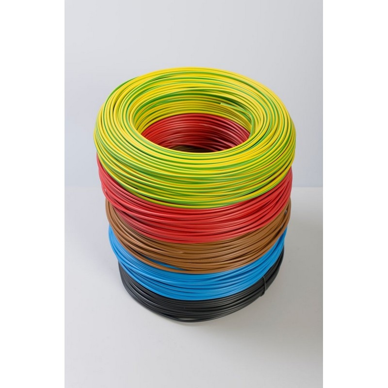 Cablu electric MYF, 1 x 2,5 mmp, cupru flexibil, verde galben, rola 100 m