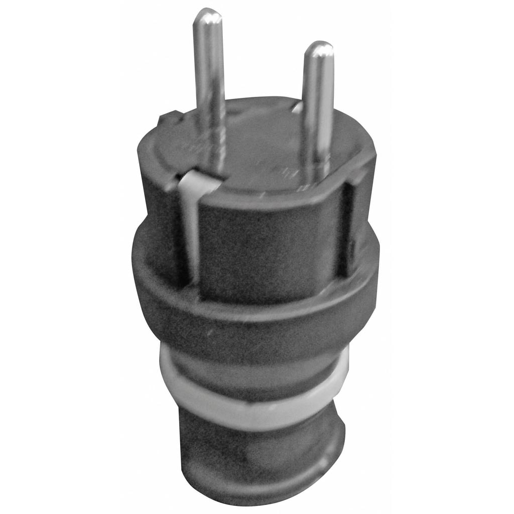 Stecher cauciuc 16A IP20, negru