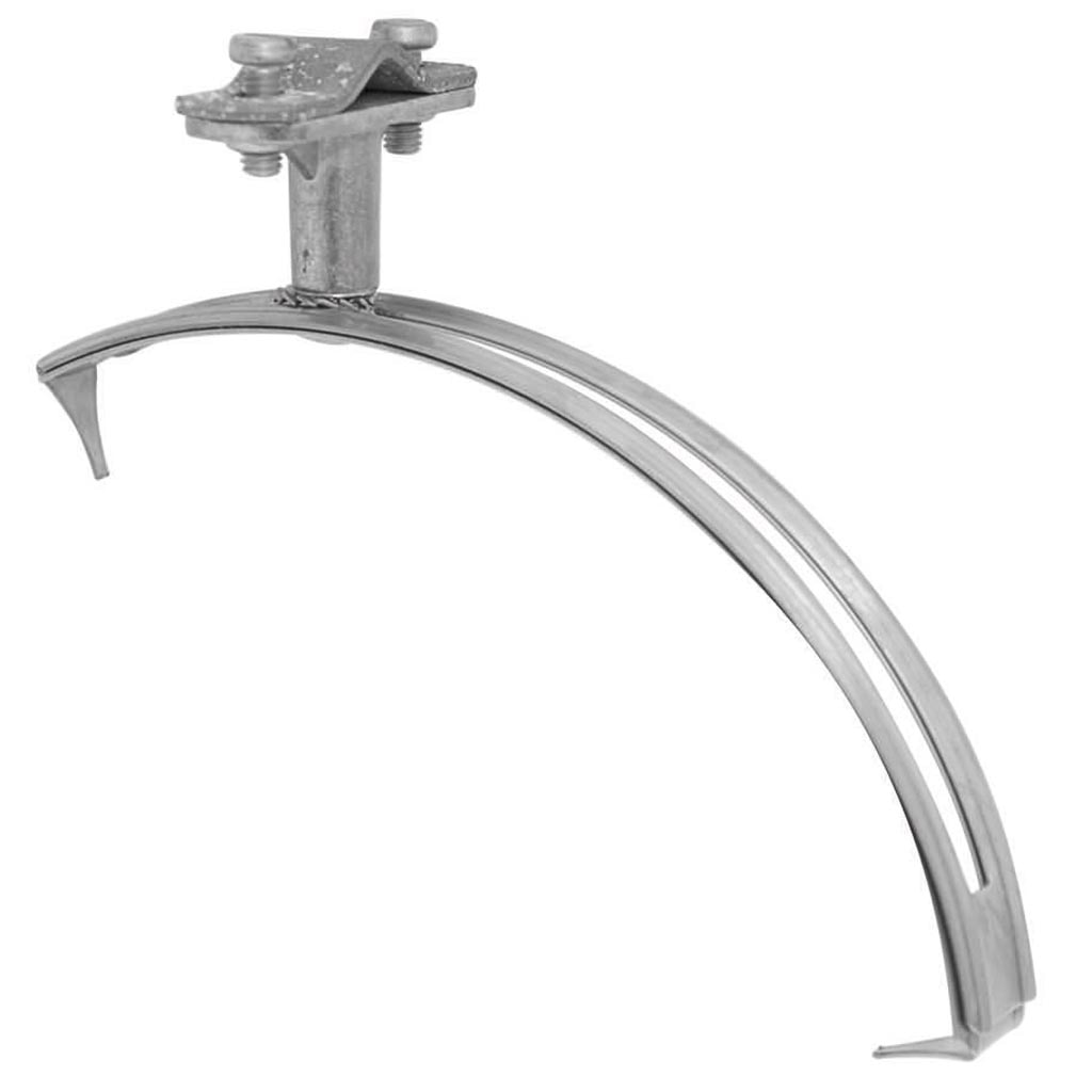 Accesoriu reglabil de impamantare pentru protectia trasnetului, tip arc, otel, reglabil 8-12 mm 