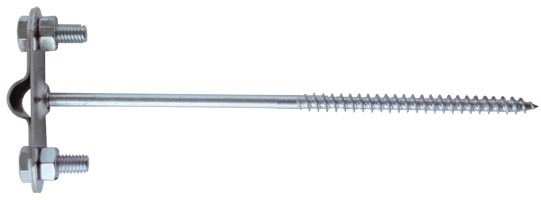 Suport fixare fir, otel zincat, 18 cm