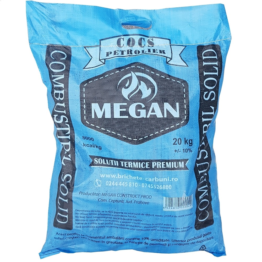 Brichete de foc cocs petrolier Megan, 20 kg