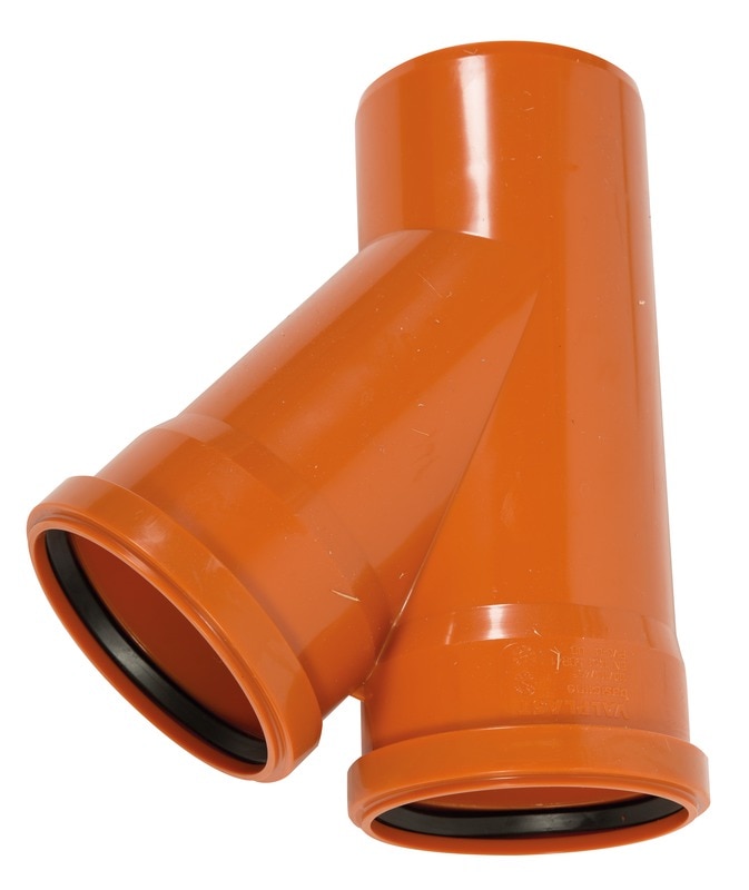 Ramificatie canalizare PVC, 45 g, 110 x  110 mm  Valplast