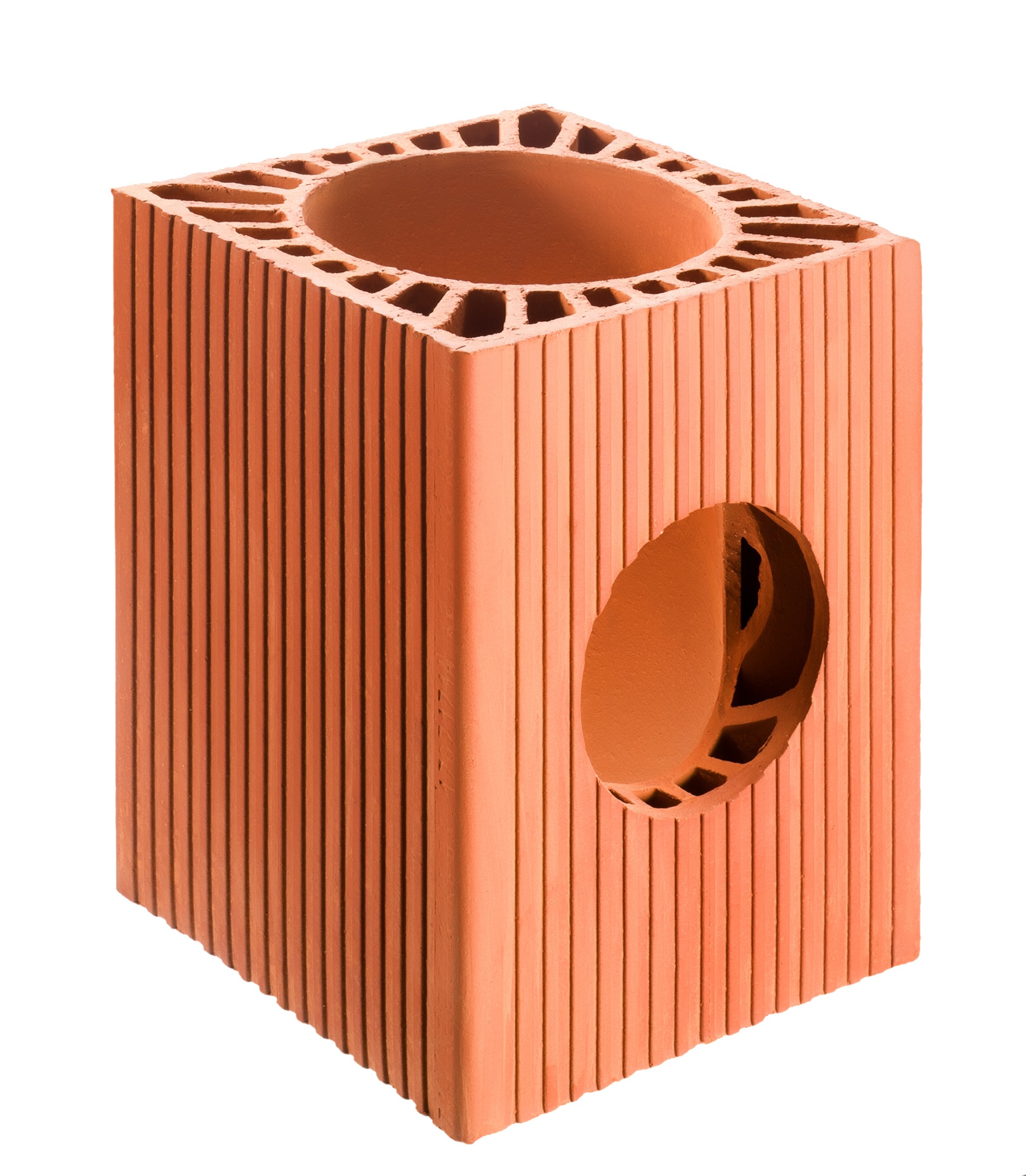 Caramida cos fum, cu gaura laterala, diametru 18 CM