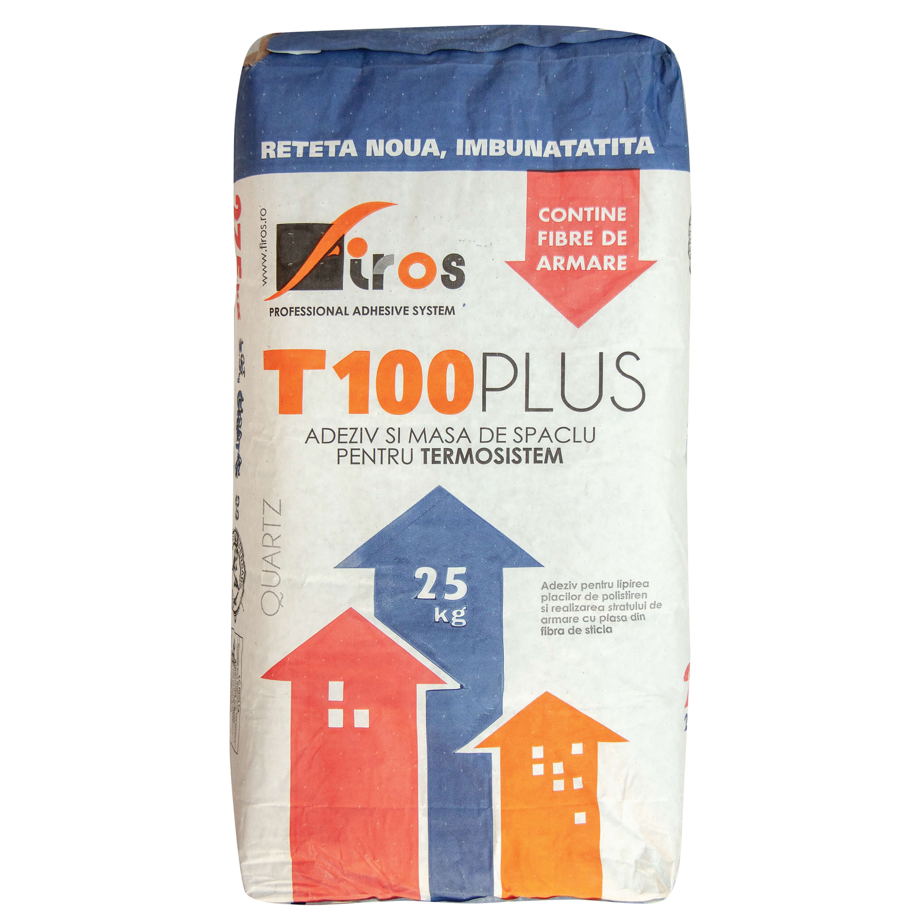 Adeziv si masa de spaclu pentru polistiren T100 Plus, 25Kg