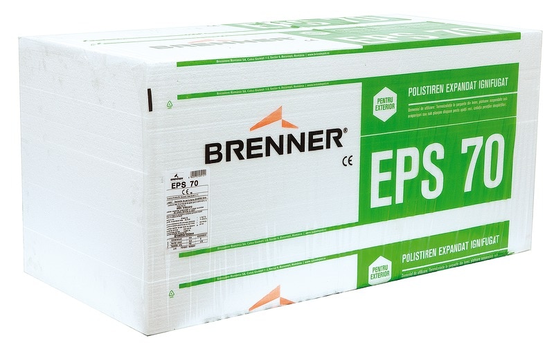 Polistiren expandat EPS 70 kpa, 10 cm, 2.5 mp, 0.25 mc  Brenner