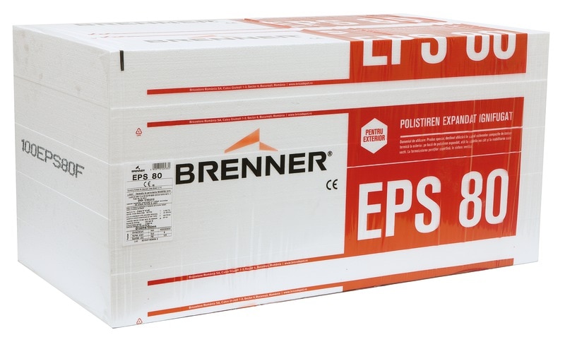 Polistiren expandat, EPS 80 kpa, 10 cm, 2.5 mp, 0.25 mc  Brenner